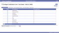 Configure Calibration Form